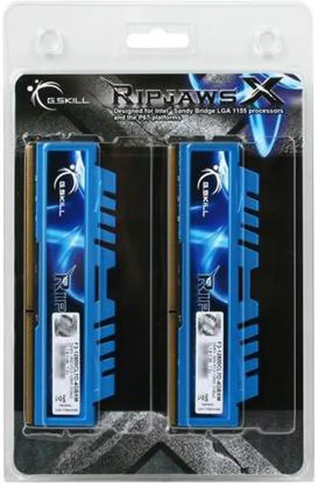 Alt view image 3 of 3 - G.SKILL Ripjaws X Series 4GB (2 x 2GB) DDR3 1600 (PC3 12800) Desktop Memory Model F3-12800CL7D-4GBXM