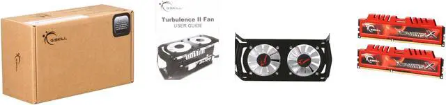 Alt view image 8 of 8 - G.SKILL Ripjaws X + Turbulence II Series 4GB (2 x 2GB) DDR3 2200 (PC3 17600) Desktop Memory Model F3-17600CL9D-4GBXLD