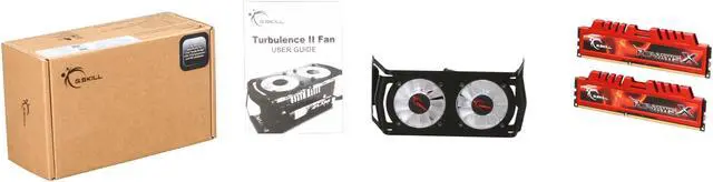 Alt view image 8 of 8 - G.SKILL Ripjaws X + Turbulence II Series 8GB (2 x 4GB) DDR3 2200 (PC3 17600) Desktop Memory Model F3-17600CL9D-8GBXLD