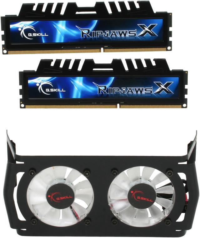 Main image of G.SKILL Ripjaws X + Turbulence II Series 4GB (2 x 2GB) DDR3 2133 (PC3 17000) Desktop Memory Model F3-17000CL7D-4GBXHD