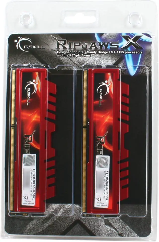 Alt view image 3 of 3 - G.SKILL Ripjaws X Series 16GB (4 x 4GB) DDR3 1866 (PC3 14900) Desktop Memory Model F3-14900CL9Q-16GBXL