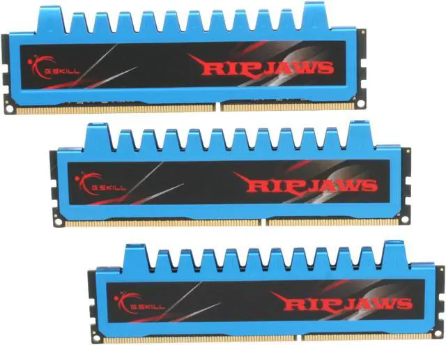 Main image of G.SKILL Ripjaws Series 12GB (3 x 4GB) DDR3 1600 (PC3 12800) Desktop Memory Model F3-12800CL7T-12GBRM