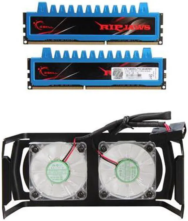 Alt view image 2 of 3 - G.SKILL Ripjaws Series 24GB (6 x 4GB) DDR3 1600 (PC3 12800) Desktop Memory Model F3-12800CL7T2-24GBRMD