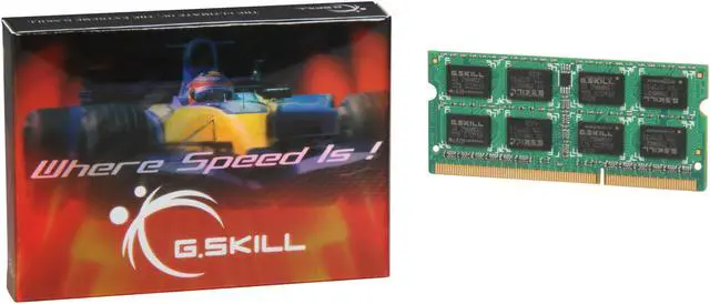 Alt view image 4 of 3 - G.SKILL 4GB 204-Pin DDR3 SO-DIMM DDR3 1600 (PC3 12800) Laptop Memory Model F3-12800CL9S-4GBSQ