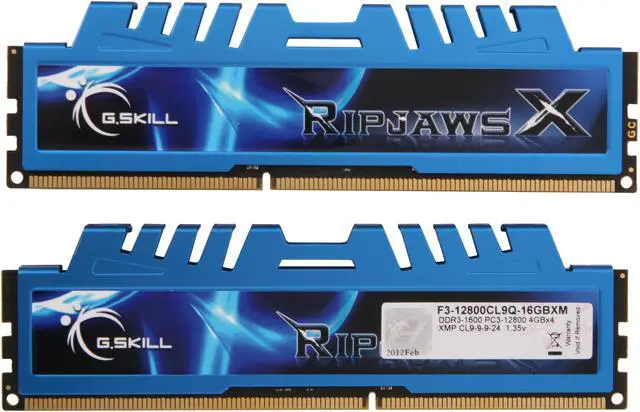Alt view image 2 of 3 - G.SKILL Ripjaws X Series 16GB (4 x 4GB) DDR3L 1600 (PC3L 12800) Low Voltage Desktop Memory Model F3-12800CL9Q-16GBXM