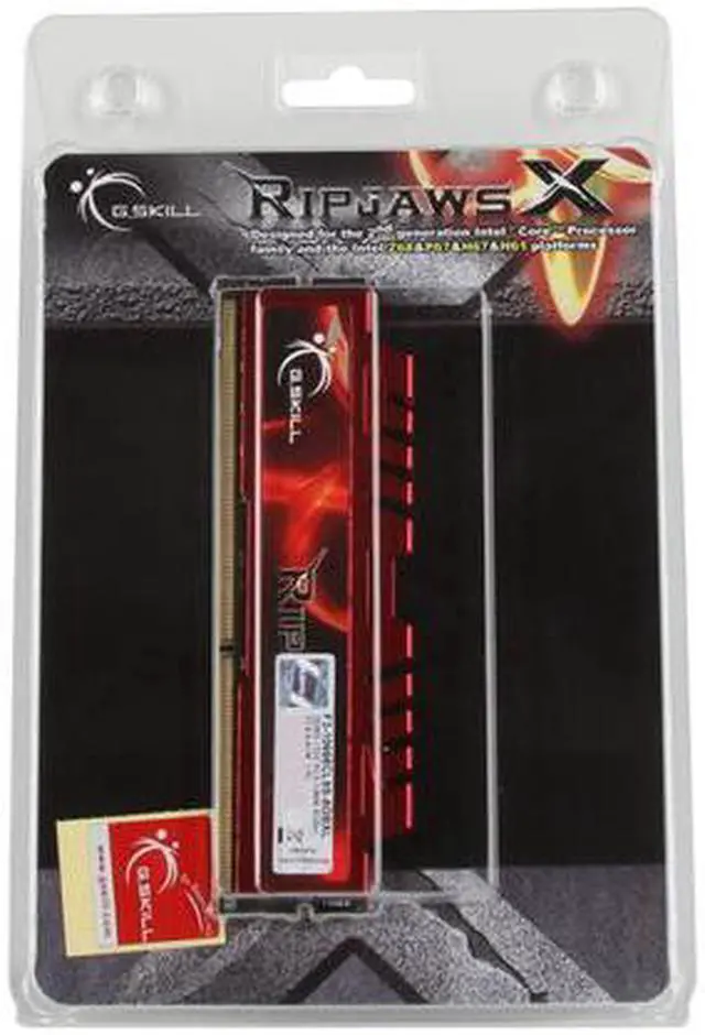 Alt view image 4 of 3 - G.SKILL Ripjaws X Series 8GB DDR3 1333 (PC3 10666) Desktop Memory Model F3-10666CL9S-8GBXL
