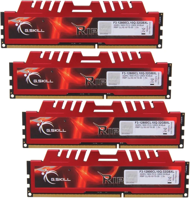 G.SKILL Ripjaws X Series 32GB (4 x 8GB) DDR3 1600 (PC3 12800 