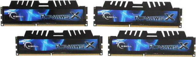 Main image of G.SKILL Ripjaws X Series 8GB (4 x 2GB) DDR3 1333 (PC3 10666) Desktop Memory Model F3-10666CL7Q-8GBXH