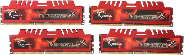 Main image of G.SKILL Ripjaws X Series 8GB (4 x 2GB) DDR3 1600 (PC3 12800) Desktop Memory Model F3-12800CL9Q-8GBXL