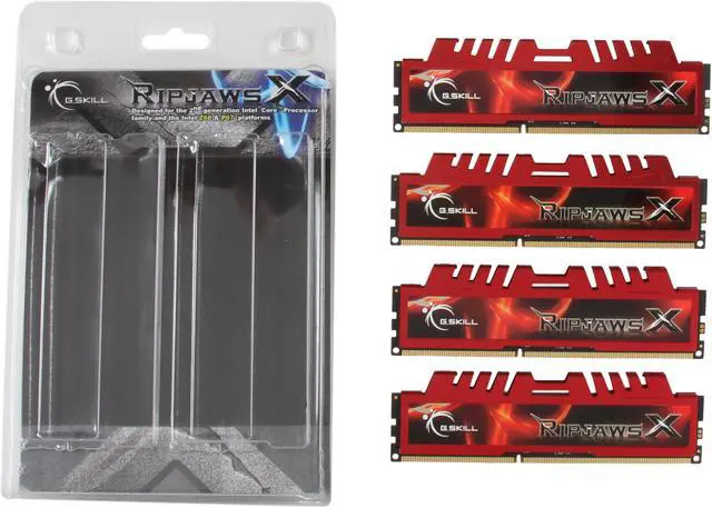 Alt view image 3 of 3 - G.SKILL Ripjaws X Series 8GB (4 x 2GB) DDR3 1600 (PC3 12800) Desktop Memory Model F3-12800CL9Q-8GBXL