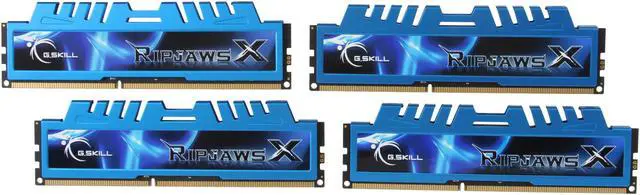 Main image of G.SKILL Ripjaws X Series 8GB (4 x 2GB) DDR3 1600 (PC3 12800) Desktop Memory Model F3-12800CL7Q-8GBXM