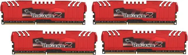 Main image of G.SKILL Ripjaws Z Series 16GB (4 x 4GB) DDR3 1600 (PC3 12800) Desktop Memory Model F3-12800CL9Q-16GBZL