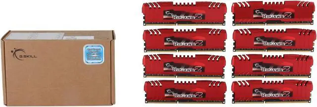 Alt view image 3 of 3 - G.SKILL Ripjaws Z Series 32GB (8 x 4GB) DDR3 1600 (PC3 12800) Desktop Memory Model F3-12800CL9Q2-32GBZL