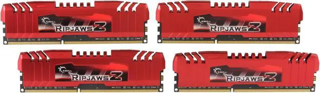 Main image of G.SKILL Ripjaws Z Series 16GB (4 x 4GB) DDR3 1866 (PC3 14900) Desktop Memory Model F3-14900CL9Q-16GBZL