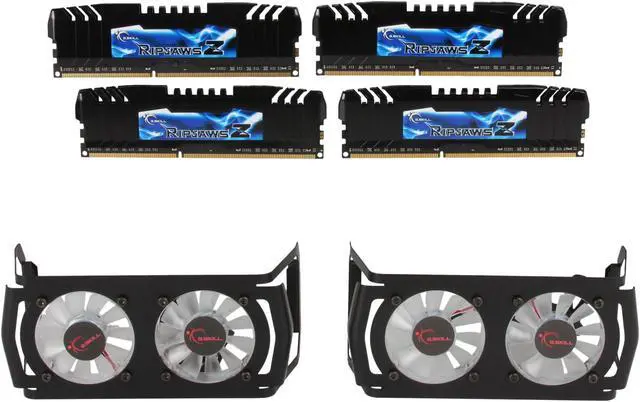 Main image of G.SKILL Ripjaws Z Series 16GB (4 x 4GB) DDR3 2400 (PC3 19200) Desktop Memory Model F3-19200CL11Q-16GBZHD