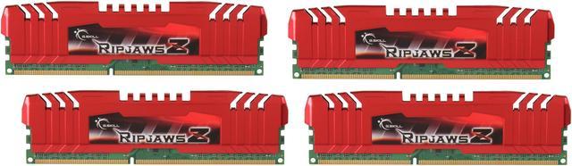 G.SKILL Ripjaws Z Series 32GB (4 x 8GB) DDR3 1600 (PC3 12800) Desktop  Memory Model F3-12800CL10Q-32GBZL