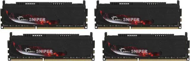 Main image of G.SKILL Sniper Gaming Series 16GB (4 x 4GB) DDR3 2133 (PC3 17000) Desktop Memory Model F3-17000CL9Q-16GBSR