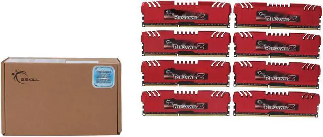 Alt view image 3 of 3 - G.SKILL Ripjaws Z Series 64GB (8 x 8GB) DDR3 1333 (PC3 10666) Desktop Memory Model F3-10666CL9Q2-64GBZL