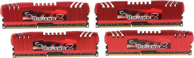 Main image of G.SKILL Ripjaws Z Series 8GB (4 x 2GB) DDR3 1600 (PC3 12800) Desktop Memory Model F3-12800CL9Q-8GBZL