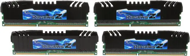 Main image of G.SKILL Ripjaws Z Series 8GB (4 x 2GB) DDR3 2133 (PC3 17000) Desktop Memory Model F3-17000CL9Q-8GBZH