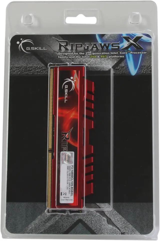 Alt view image 3 of 3 - G.SKILL Ripjaws X Series 8GB DDR3 1866 (PC3 14900) Desktop Memory Model F3-14900CL10S-8GBXL
