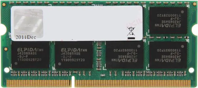 Alt view image 2 of 3 - G.SKILL 8GB 204-Pin DDR3 SO-DIMM DDR3 1333 (PC3 10600) Laptop Memory Model F3-10600CL9S-8GBSQ