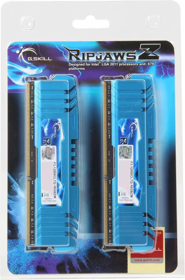 Alt view image 3 of 3 - G.SKILL Ripjaws Z Series 16GB (4 x 4GB) DDR3 1600 (PC3 12800) Desktop Memory Model F3-12800CL7Q-16GBZM