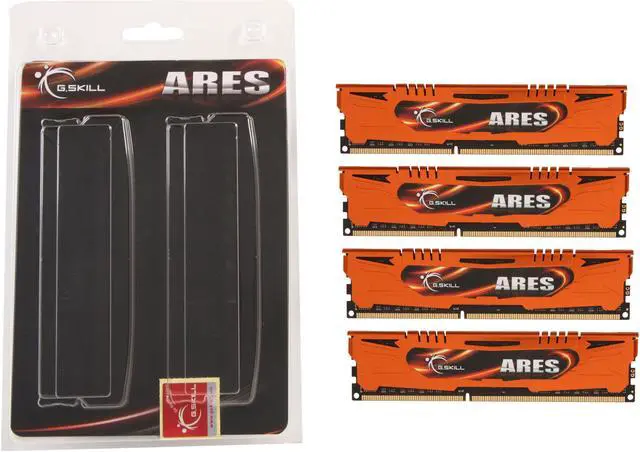 Alt view image 3 of 3 - G.SKILL Ares Series 16GB (4 x 4GB) DDR3 1600 (PC3 12800) Desktop Memory Model F3-1600C9Q-16GAO