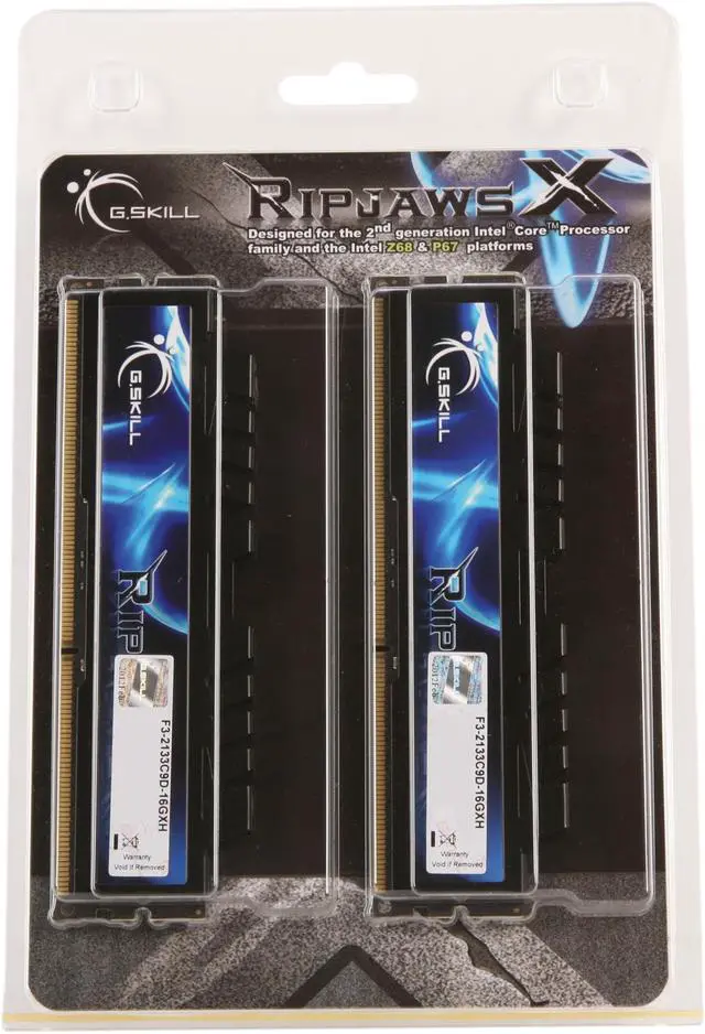 Alt view image 3 of 3 - G.SKILL Ripjaws X Series 16GB (2 x 8GB) DDR3 2133 (PC3 17000) Desktop Memory Model F3-2133C9D-16GXH