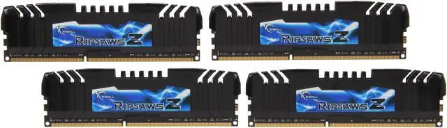 Main image of G.SKILL Ripjaws Z Series 16GB (4 x 4GB) DDR3 2400 (PC3 19200) Desktop Memory Model F3-2400C10Q-16GZH