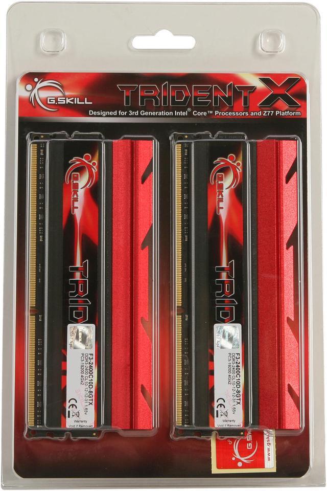 G.SKILL TridentX Series 8GB (2 x 4GB) DDR3 2400 (PC3 19200