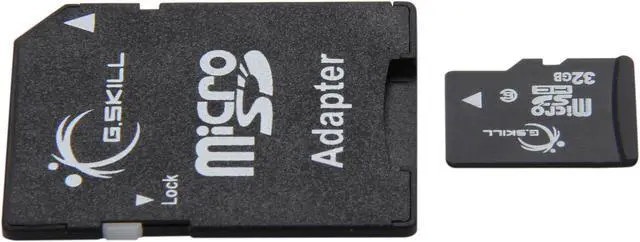 Alt view image 3 of 4 - G.SKILL 32GB microSDHC Flash Card w/ SD Adapter Model FF-TSDG32GA-C6