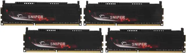 Main image of G.SKILL Sniper Gaming Series 32GB (4 x 8GB) DDR3 1866 (PC3 14900) Desktop Memory Model F3-1866C10Q-32GSR