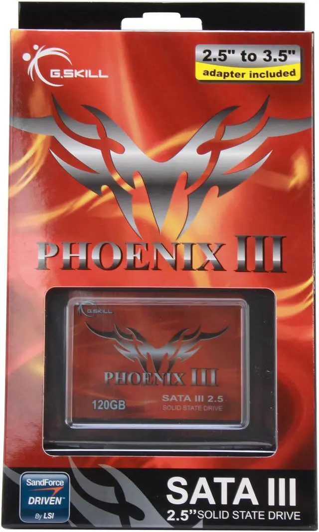 Main image of G.SKILL Phoenix III FM-25S3-120GBP3 2.5" 120GB SATA III Internal 7mm Solid State Drive (SSD)