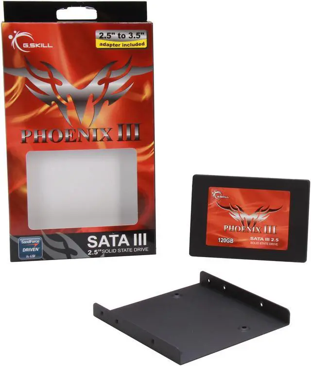 Alt view image 6 of 6 - G.SKILL Phoenix III FM-25S3-120GBP3 2.5" 120GB SATA III Internal 7mm Solid State Drive (SSD)
