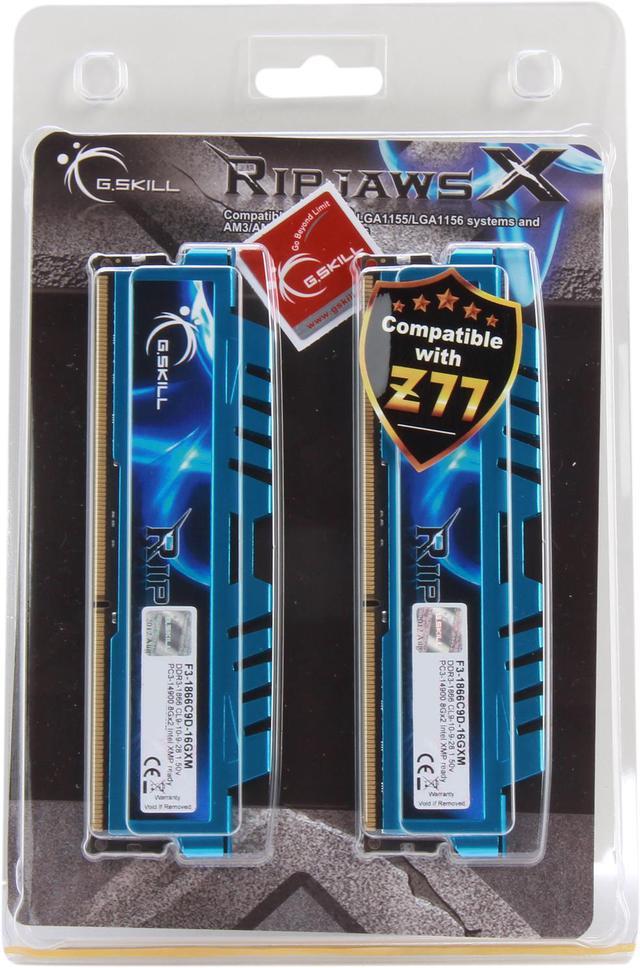 G.SKILL Ripjaws X Series 16GB (2 x 8GB) DDR3 1866 (PC3 14900