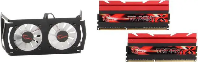 Main image of G.SKILL TridentX Series 8GB (2 x 4GB) DDR3 2400 (PC3 19200) Desktop Memory Model F3-2400C9D-8GTXD