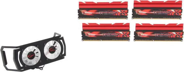 Main image of G.SKILL TridentX Series 16GB (4 x 4GB) DDR3 2400 (PC3 19200) Desktop Memory Model F3-2400C9Q-16GTXD