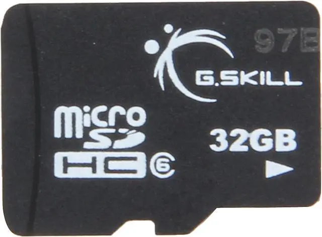Main image of G.SKILL 32GB microSDHC Memory Card Model (FF-TSDG32GN-C6)