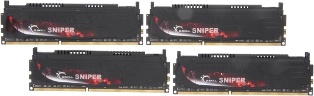 Main image of G.SKILL Sniper Series 16GB (4 x 4GB) DDR3 2133 (PC3 17000) Desktop Memory Model F3-2133C10Q-16GSR