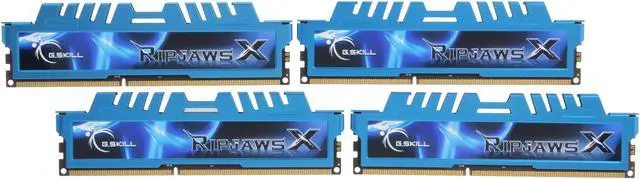 Main image of G.SKILL Ripjaws X Series 32GB (4 x 8GB) DDR3 2400 (PC3 19200) Desktop Memory Model F3-2400C11Q-32GXM