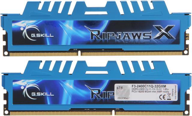 G.SKILL Ripjaws X Series 32GB (4 x 8GB) DDR3 2400 (PC3 19200) Desktop  Memory Model F3-2400C11Q-32GXM Desktop Memory - Newegg.ca
