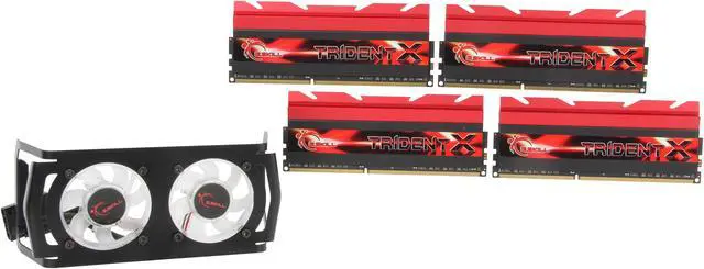 Main image of G.SKILL TridentX Series 32GB (4 x 8GB) DDR3 2666 (PC3 21300) Desktop Memory Model F3-2666C12Q-32GTXD