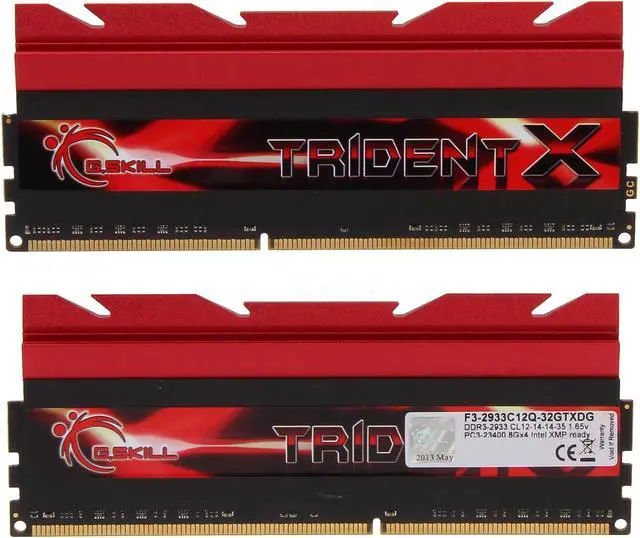 Alt view image 2 of 5 - G.SKILL TridentX Series 32GB (4 x 8GB) DDR3 2933 (PC3 23400) Desktop Memory Model F3-2933C12Q-32GTXDG
