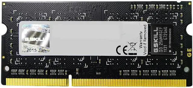 Main image of G.SKILL 4GB 204-Pin DDR3 SO-DIMM DDR3L 1600 (PC3L 12800) Laptop Memory Model F3-1600C11S-4GSL