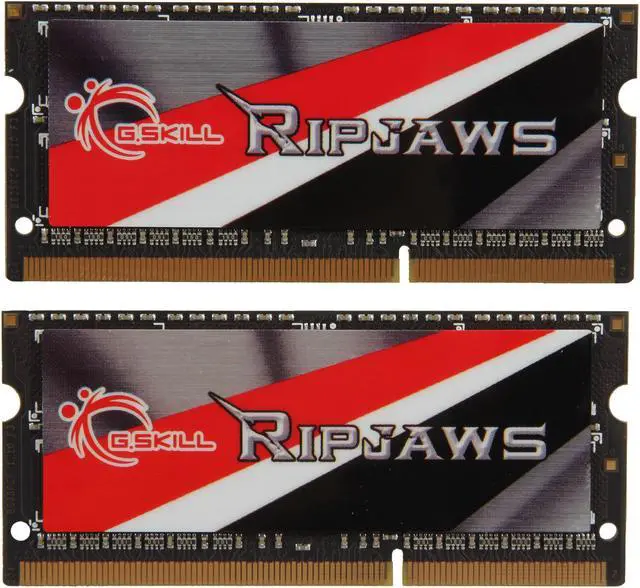 Alt view image 2 of 3 - G.SKILL Ripjaws Series 16GB (2 x 8GB) 204-Pin DDR3 SO-DIMM DDR3 1866 (PC3 14900) Laptop Memory Model F3-1866C10D-16GRSL