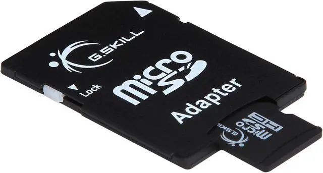 Alt view image 5 of 5 - G.SKILL 32GB MicroSD Flash Card w/ SD Adapter Model FF-TSDG32GA-C6P