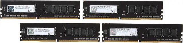 Main image of G.SKILL Value Series 32GB (4 x 8GB) DDR4 2133 (PC4 17000) Desktop Memory Model F4-2133C15Q-32GNT