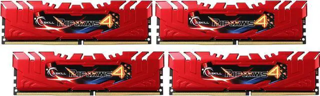 Main image of G.SKILL Ripjaws 4 Series 16GB (4 x 4GB) 288-Pin PC RAM DDR4 2666 (PC4 21300) Desktop Memory Model F4-2666C15Q-16GRR