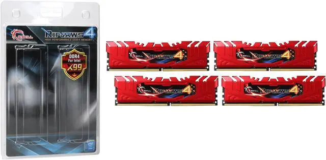 Alt view image 3 of 3 - G.SKILL Ripjaws 4 Series 16GB (4 x 4GB) 288-Pin PC RAM DDR4 2666 (PC4 21300) Desktop Memory Model F4-2666C15Q-16GRR